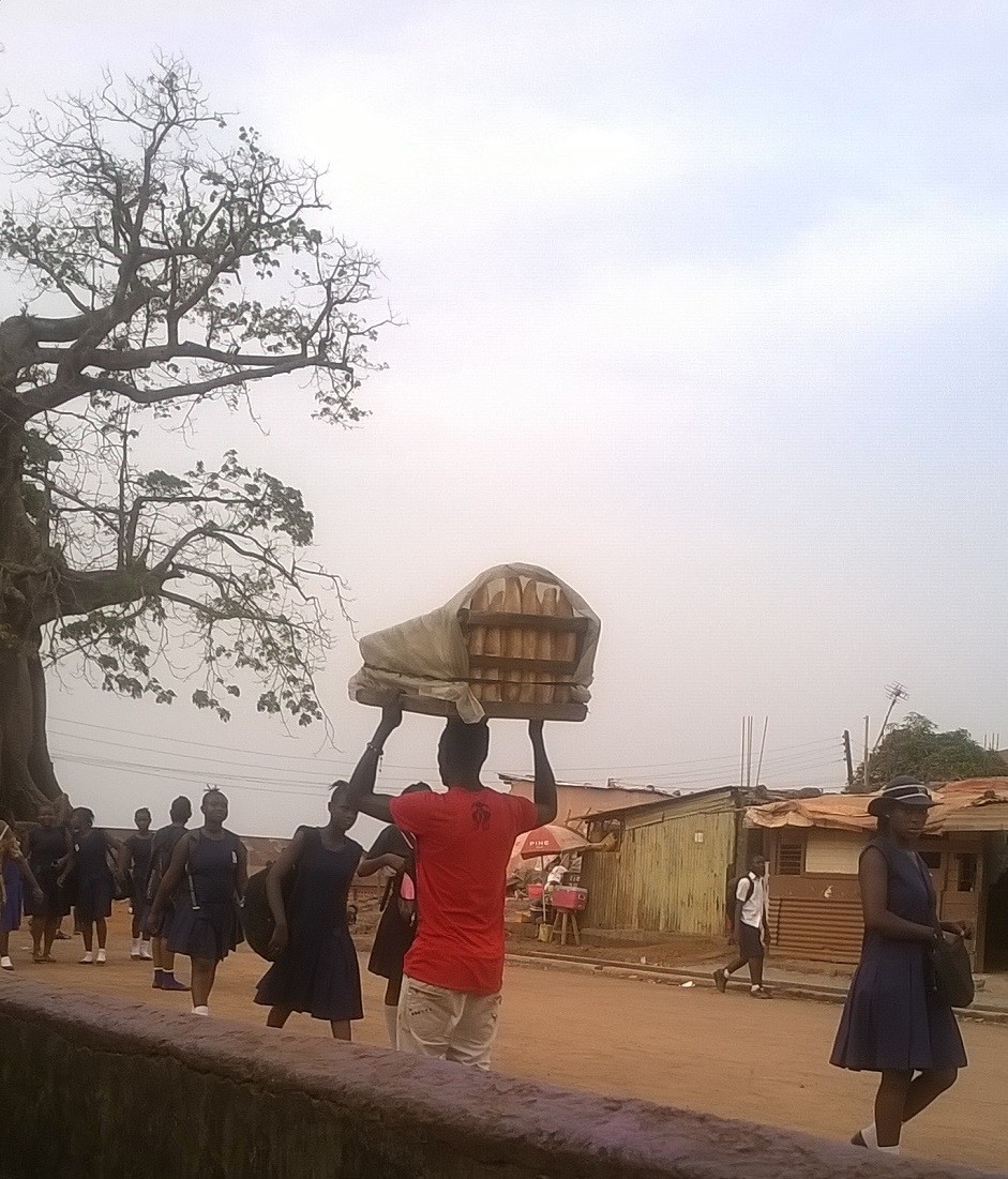 Girls on the way to school
