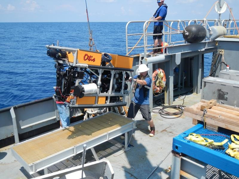 ROV Otis launch