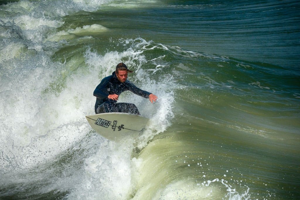 blond Surfing in Northwest France — Oo-la-la Laura Wallwork battleface.com